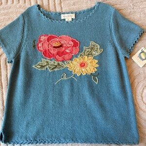 NWT Susan Bristol Hand Knit Sweater